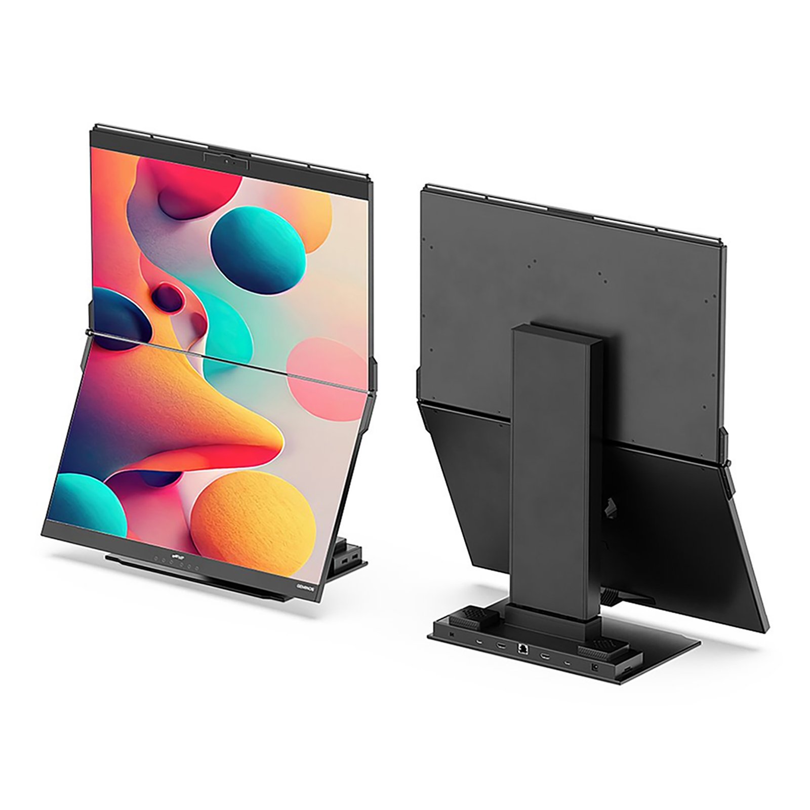 Monitor Doble Mobile Pixels Geminios 24''x2 FHD Ajustable - Imagen 5