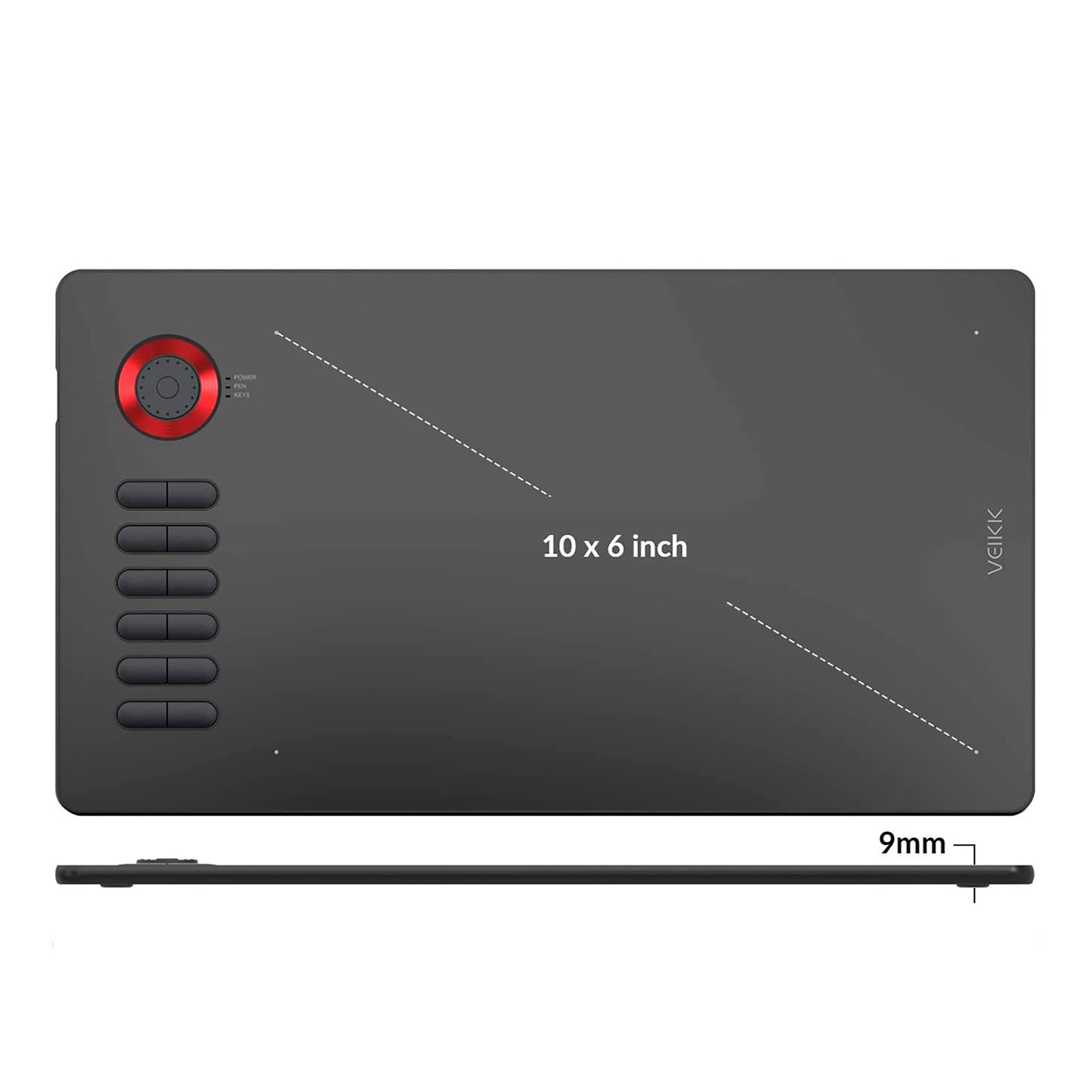 Tableta Digitalizadora Veikk A15pro Ambidiestro 10x6 5080lpi - Imagen 3