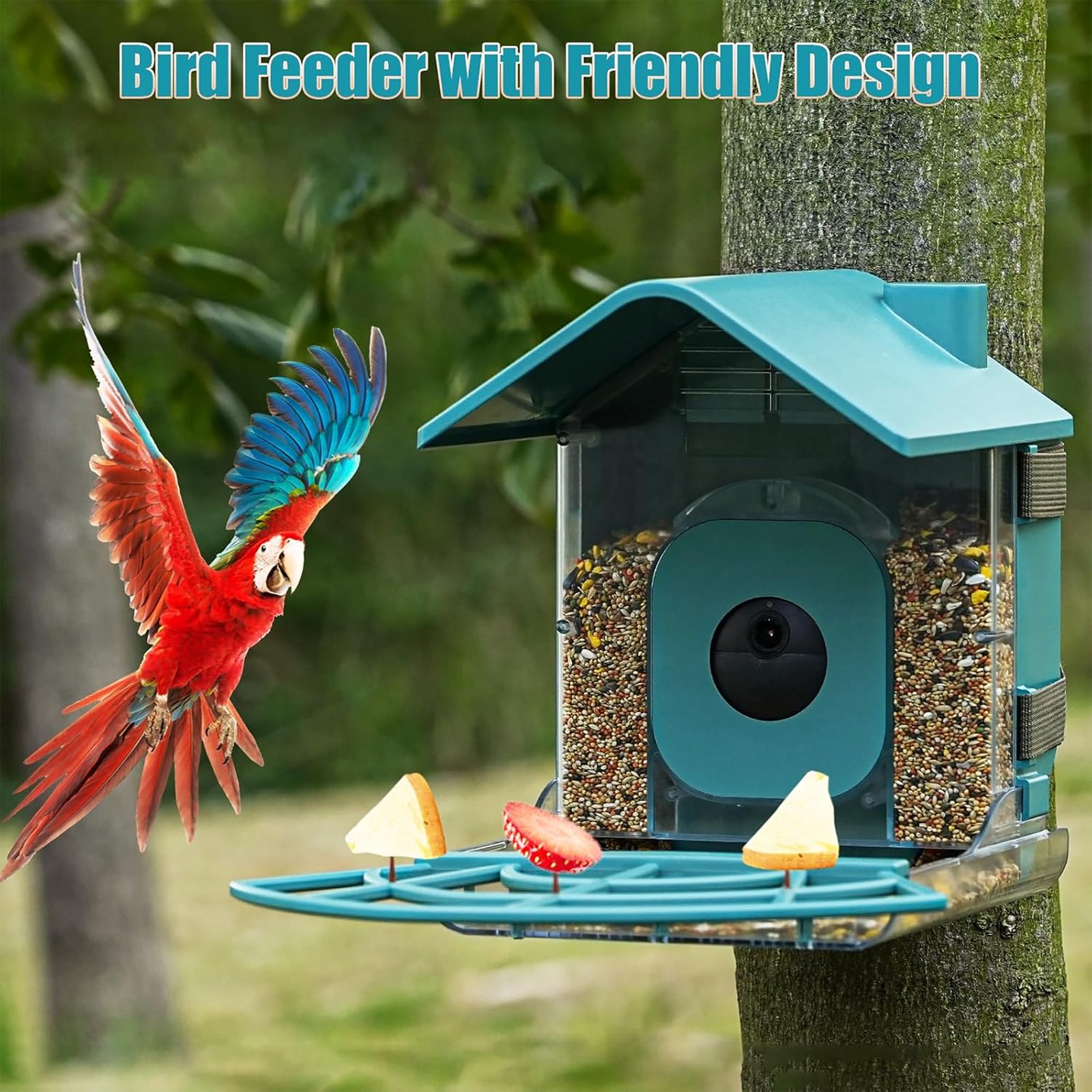Comedero Para Pájaros Con Estuche Para Cámara - Imagen 5