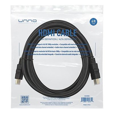 Cable Unno Hdmi 1,8m Soporta 1080p Compatible Con 3d