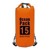 Bolso Marjaqe Impermeable Hermético Pvc 15L Naranja