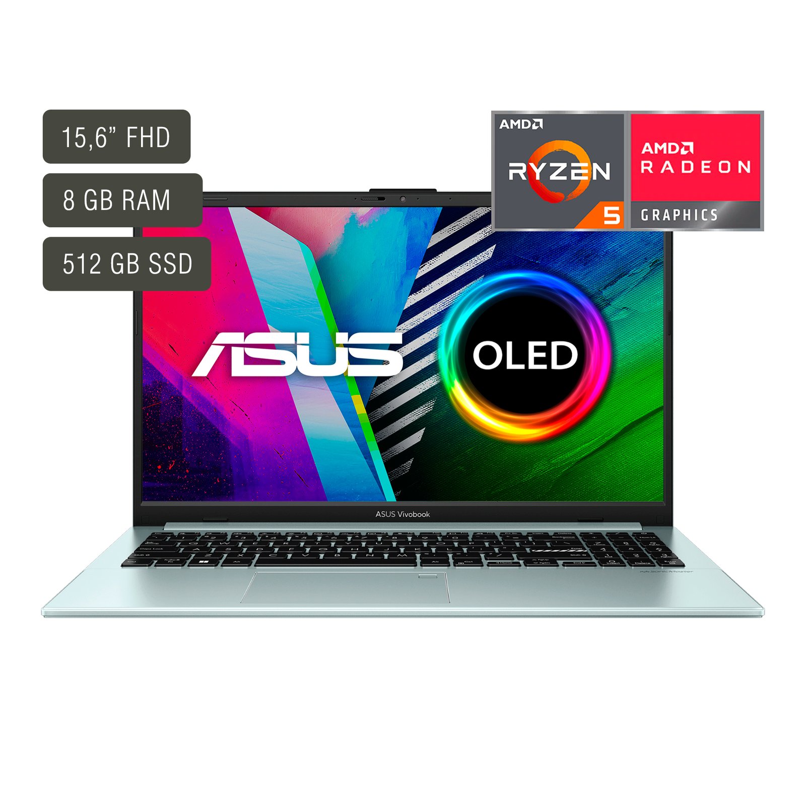 Notebook Asus Vivobook 15,6'' Oled Ryzen 5 8gb 512gb W11 - Imagen 7