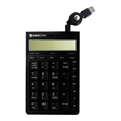 Calculadora Y Teclado Numérico Eurocase Conector USB - Imagen 3
