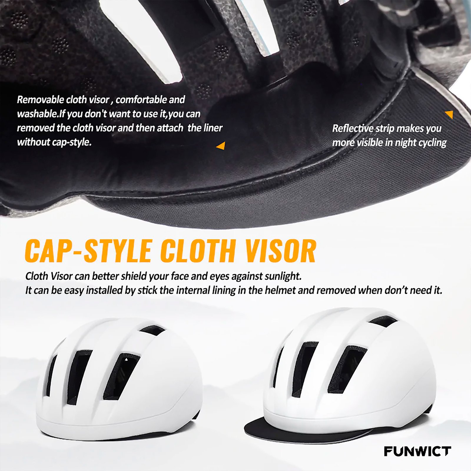 Casco Para Ciclismo Funwict Reflectante Ajustable - Imagen 4
