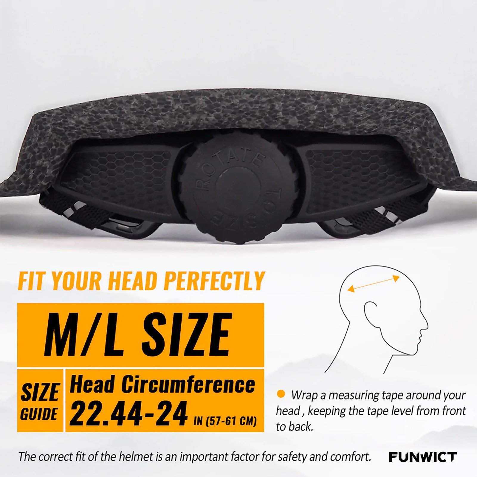 Casco Para Ciclismo Funwict Reflectante Ajustable