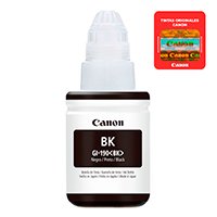 Botella De Tinta Canon Negro GI-190 Bk 135ml - Imagen 3