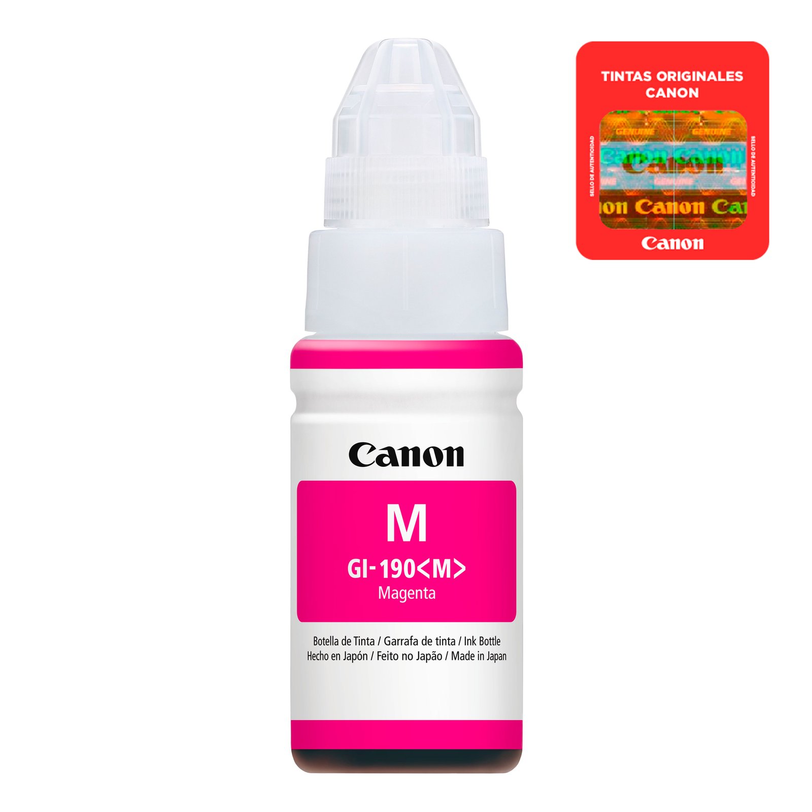 Botella De Tinta Canon Magenta GI-190 M 70ml - Imagen 2