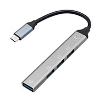 Hub Usb C A Usb A Unno Hb1013sv 4 Puertos - Imagen 3