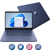 Notebook Hp 14'' N4120 4gb 64gb Win11 - Imagen 5