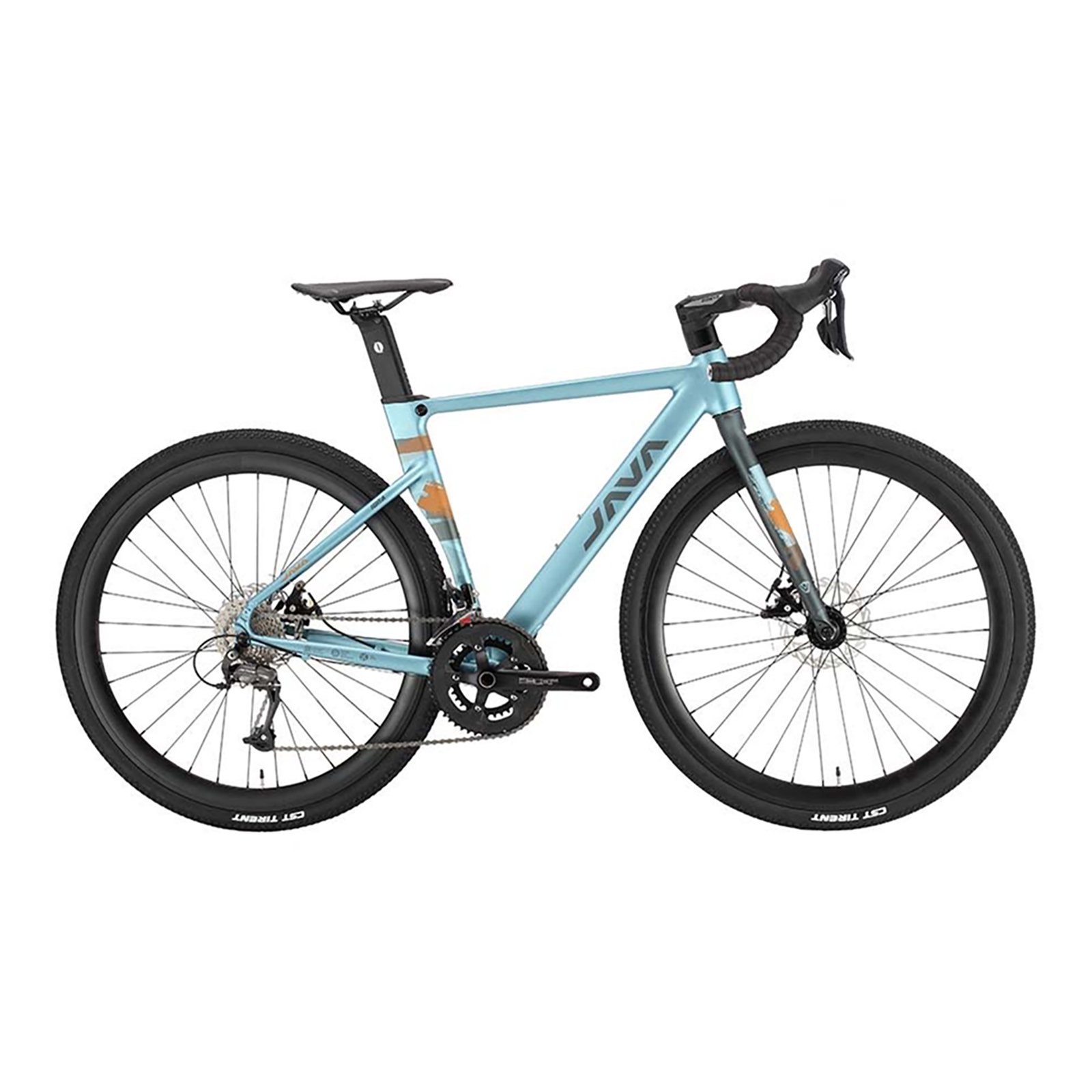 Bicicleta De Ruta Java Gravel Idra 24V Talle 540mm Azul - Imagen 6