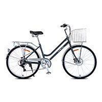 Bicicleta De Paseo Laux Xiangyu 7V Rodado 26 Gris