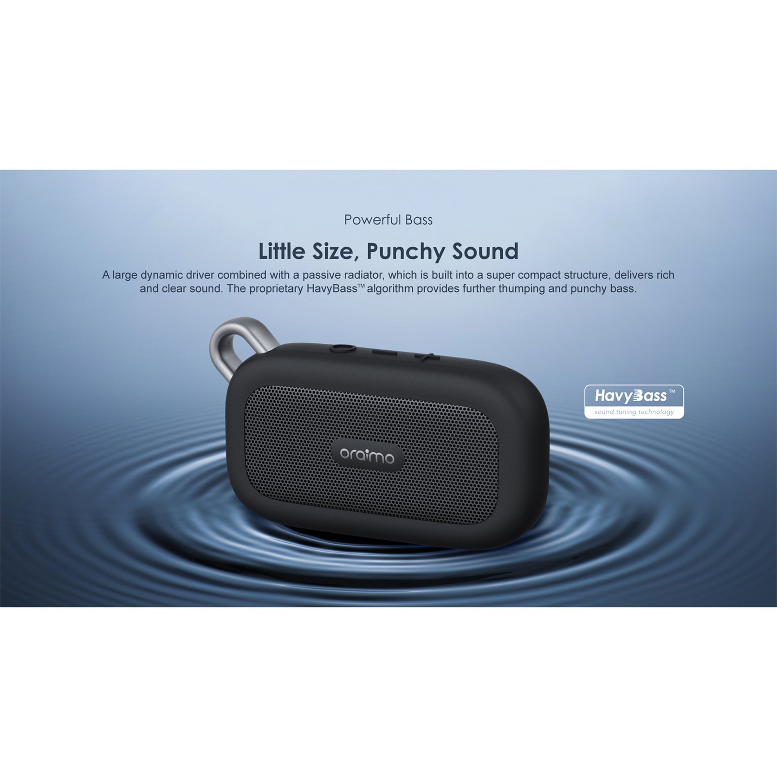 Parlante Inalámbrico Palm Oraimo Ip67 Bt 3w - Imagen 4