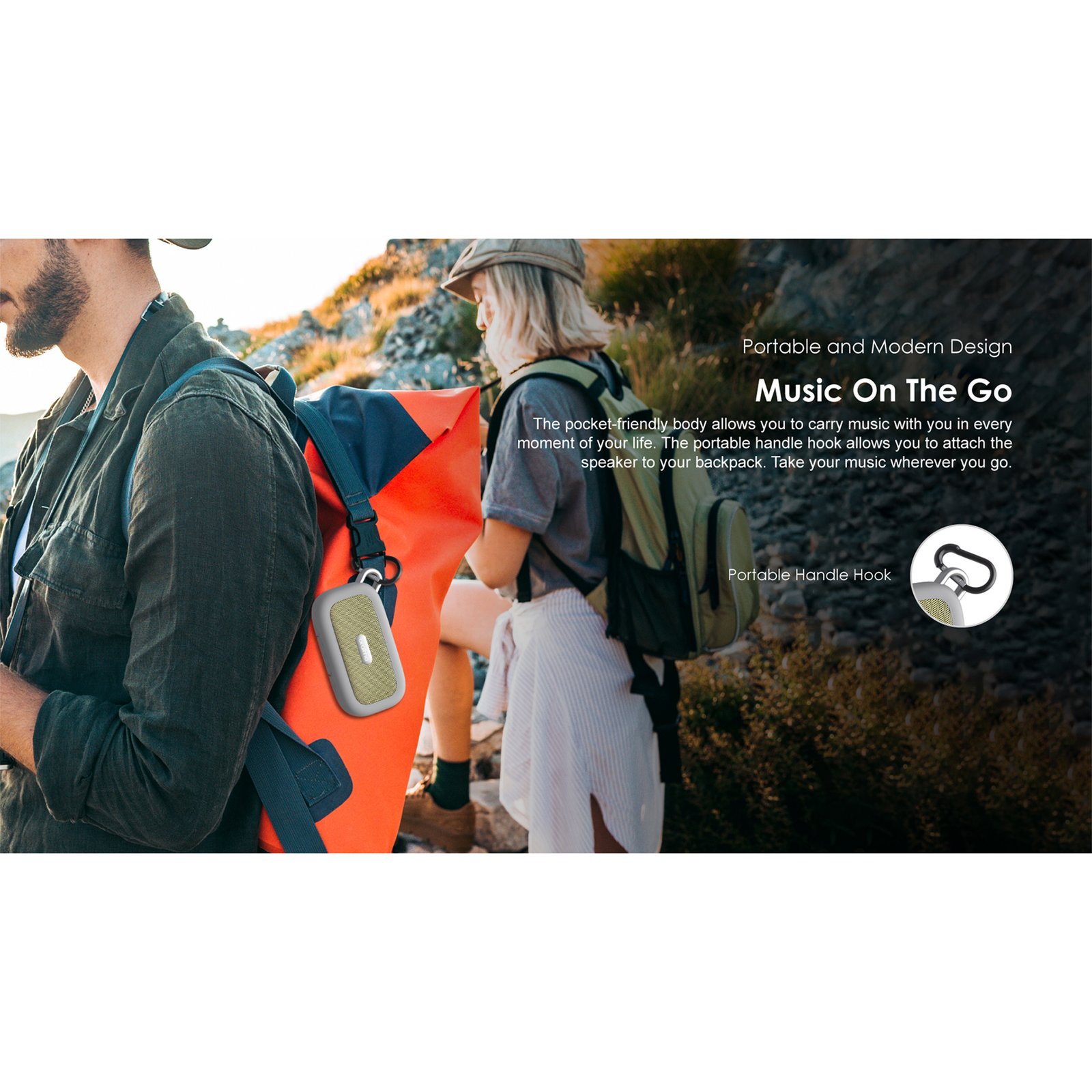 Parlante Inalámbrico Palm Oraimo Ip67 Bt 3w - Imagen 2