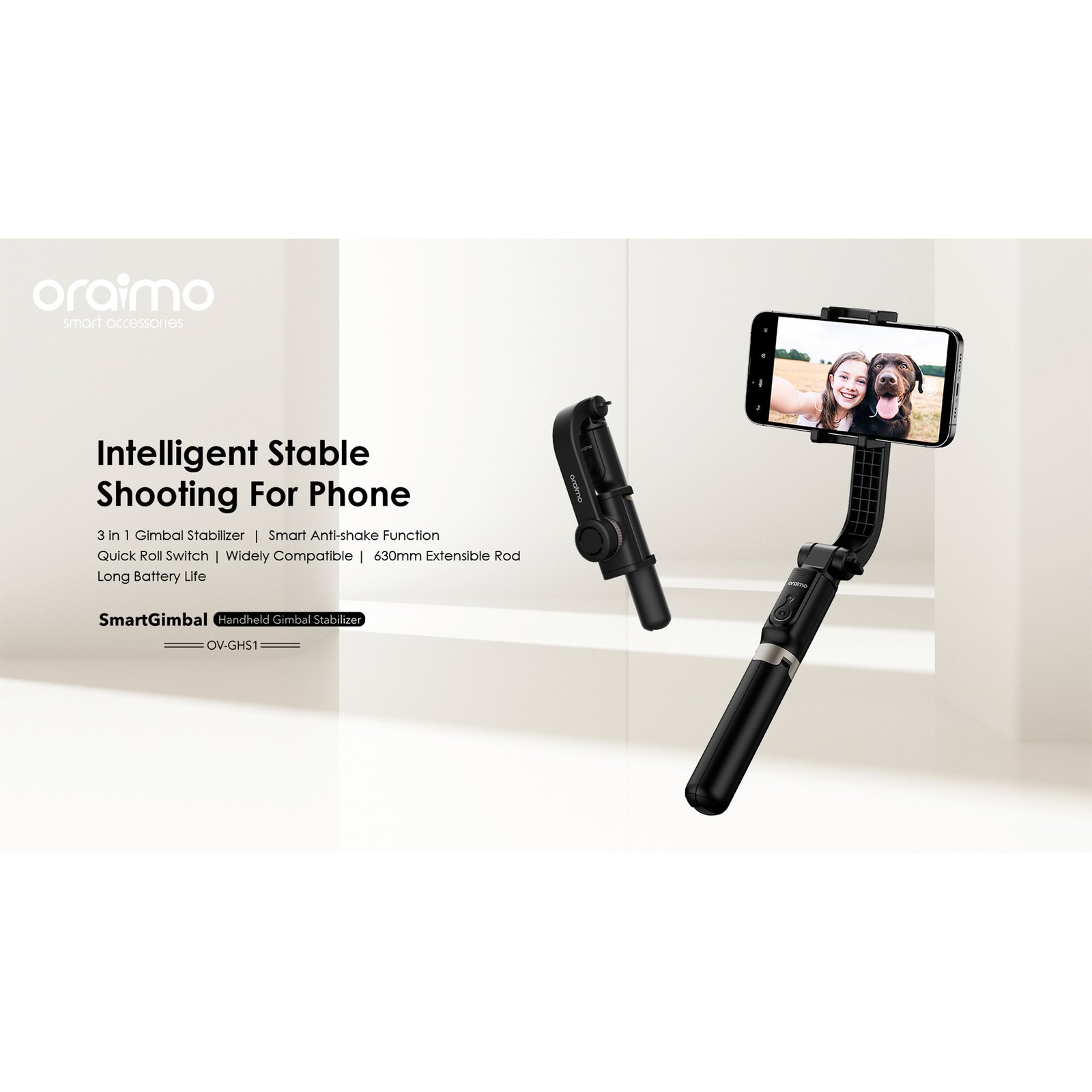 Gimbal Oraimo Ov-ghs1 Bluetooth Android Ios - Imagen 7