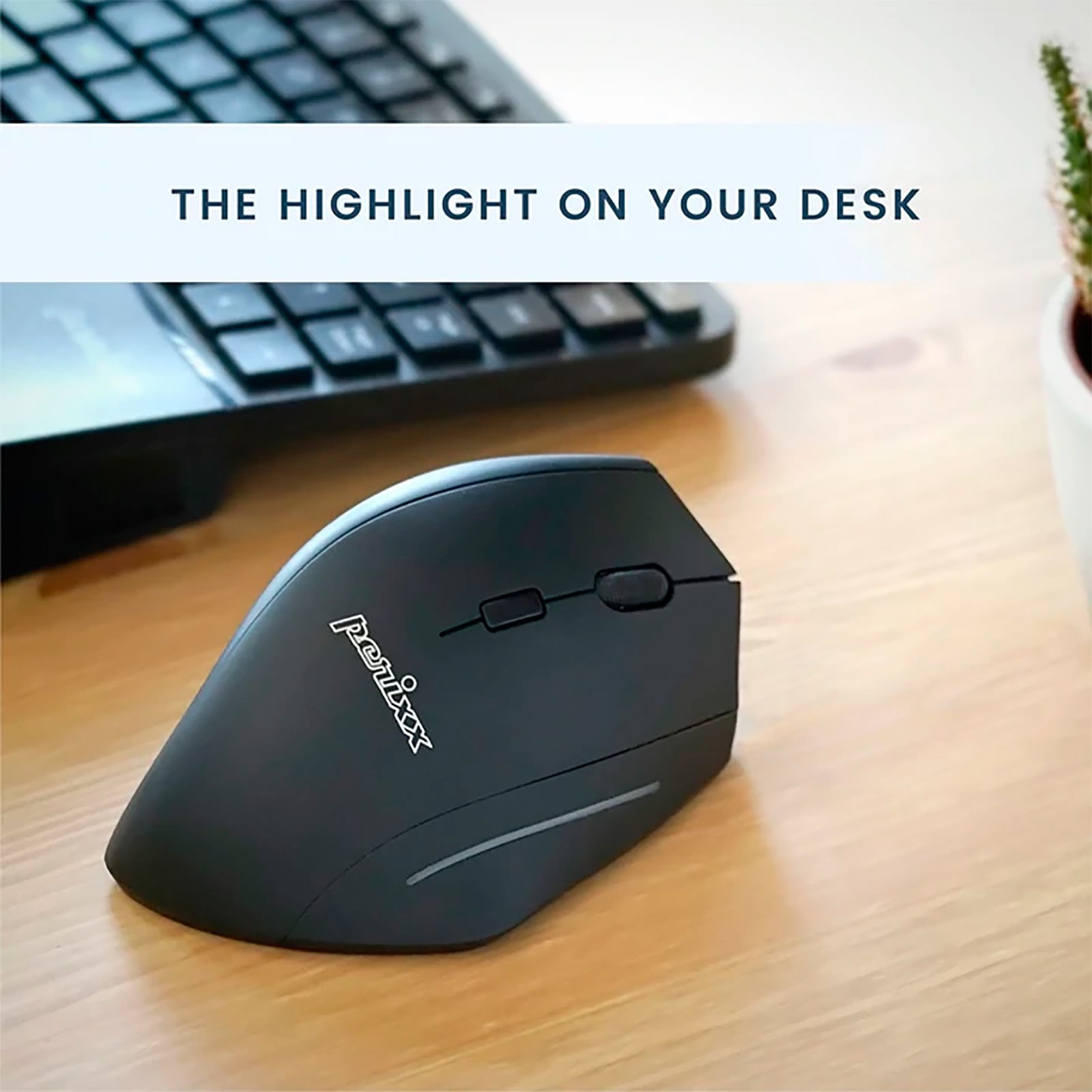 Mouse Diestro Ergonómico Inalámbrico Perixx 608