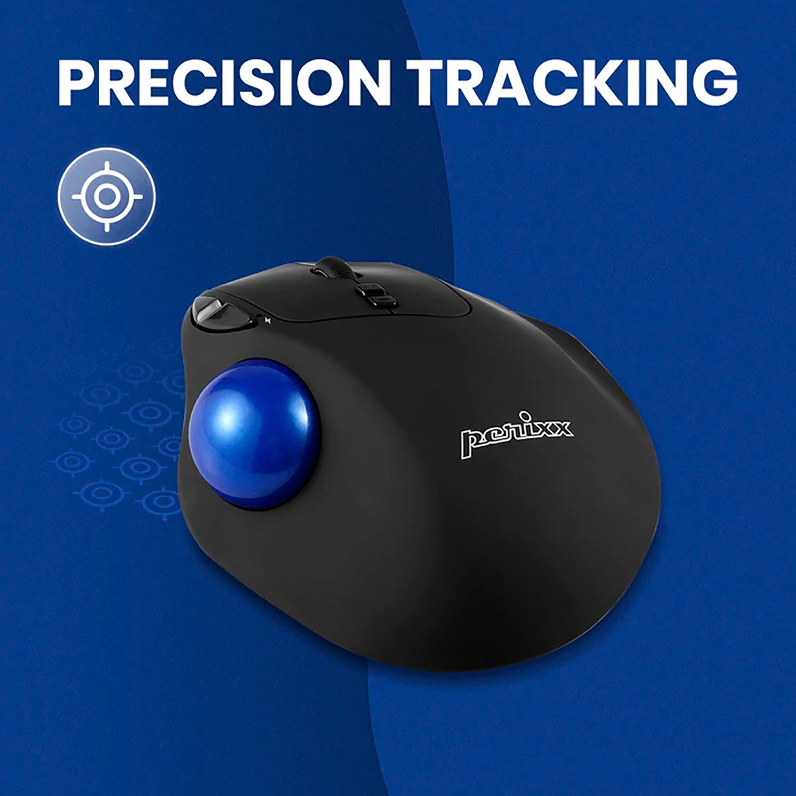 Mouse Diestro Ergonómico Inalámbrico Trackball Perixx 801 - Imagen 2