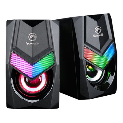 Parlantes Gaming Usb Pc Marvo Sg-118 Led 6w - Imagen 9