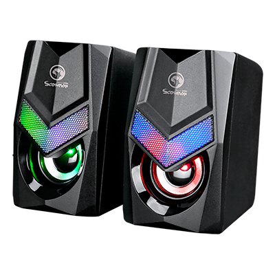 Parlantes Gaming Usb Pc Marvo Sg-118 Led 6w - Imagen 7
