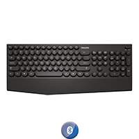 Teclado Usb BT 2,4G Philips SPK6303 104 Teclas Redondeadas - Imagen 2