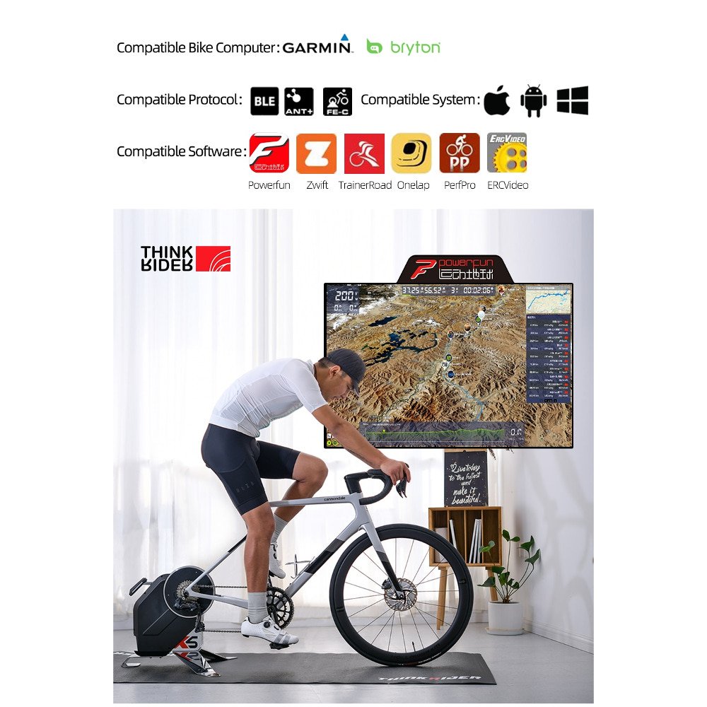 Rodillo Para Bicicleta Thinkrider X5neo Entrenamiento