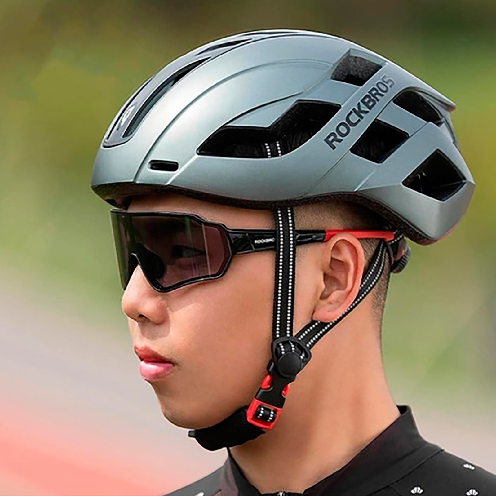 Casco Para Bicicleta Rockbros Reflectante - Imagen 3
