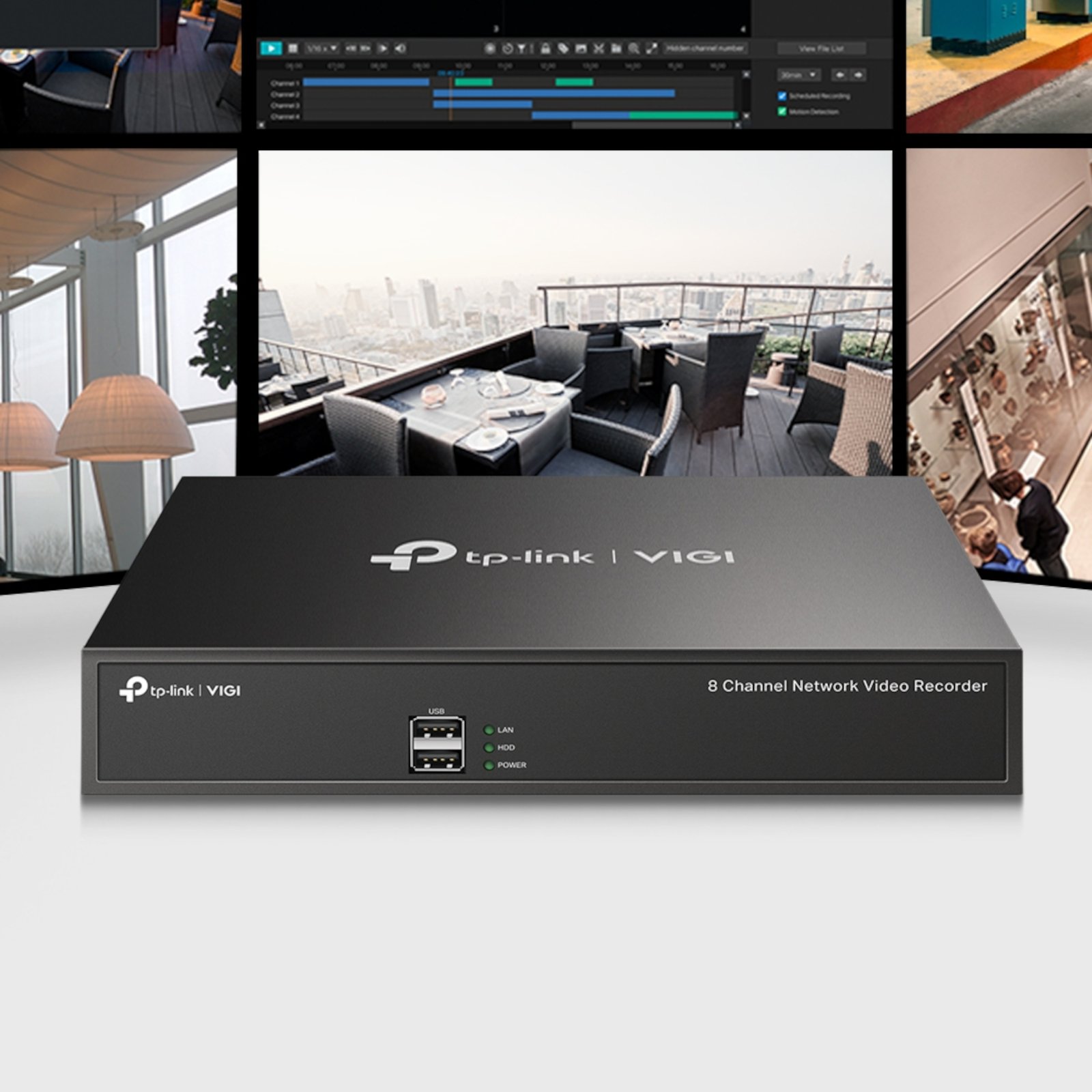 Nvr Tp-Link Vigi Nvr1008h 8 Canales - Imagen 3