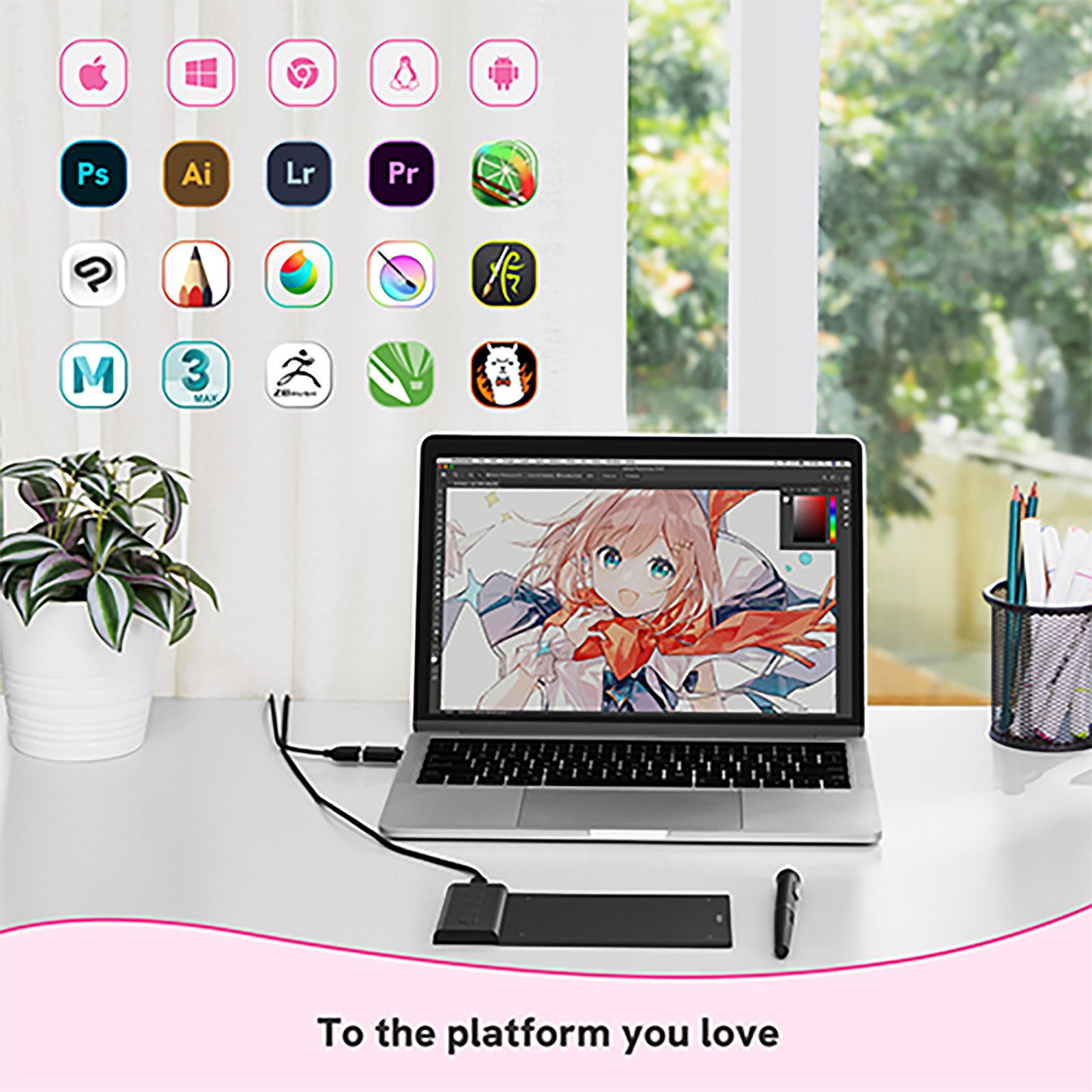 Tableta Digitalizadora Veikk Vk430 Ambidiestro 4x3 5080lpi