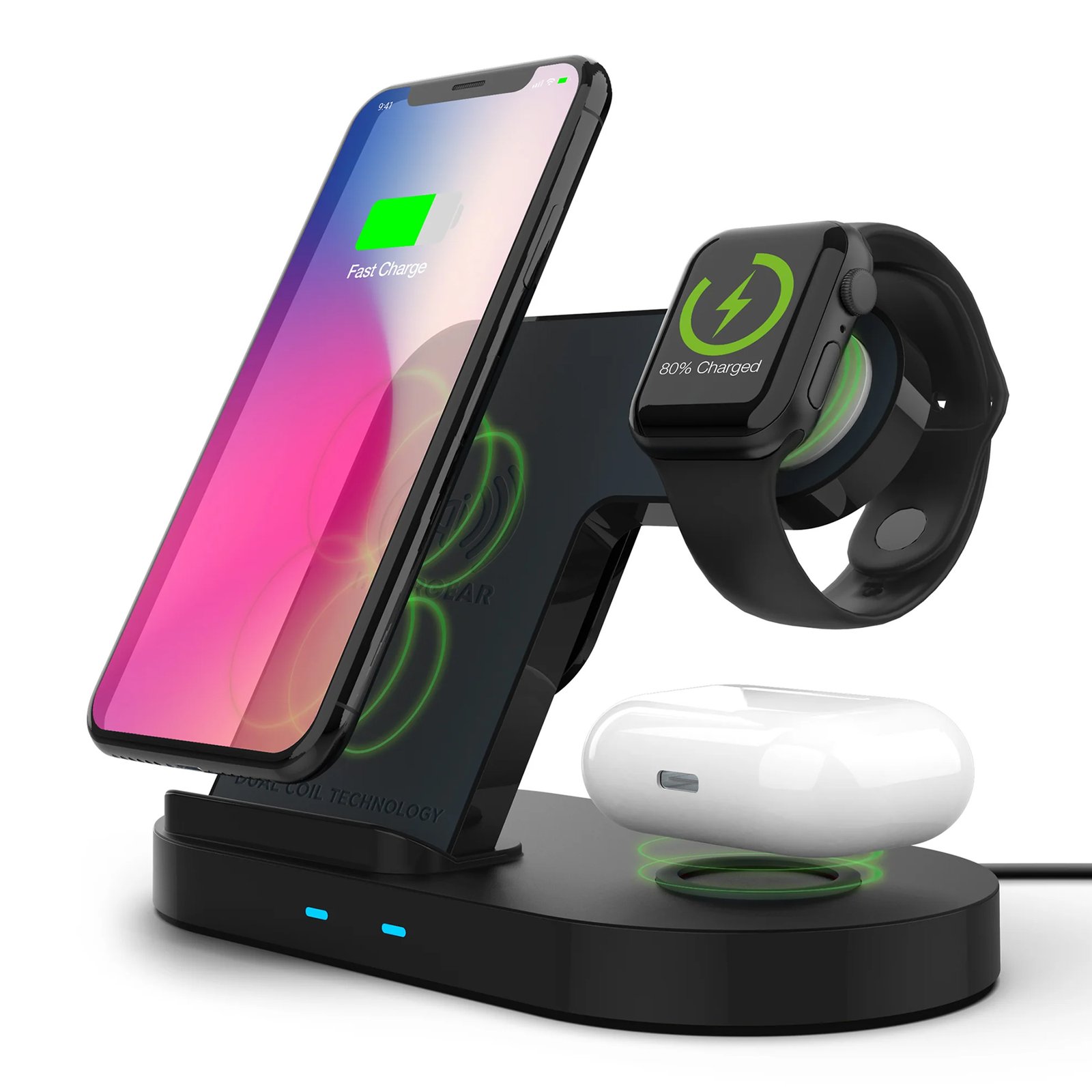 Estación de Carga Hypergear 3en1 Para Dispositivos Qi - Imagen 9