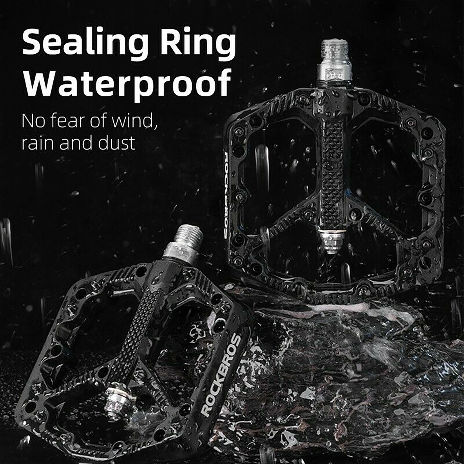 Pedales Para Bicicleta Rockbros Antideslizantes Anchos