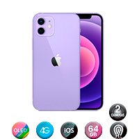 iPhone 12 6,1 4gb 64gb Dual Cam 12mp PÚRPURA - Imagen 2