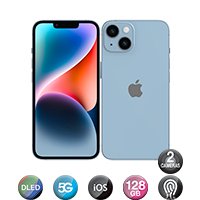 iPhone 14 6,1" 5g 6gb 128gb Dual Cam Azul - Imagen 2