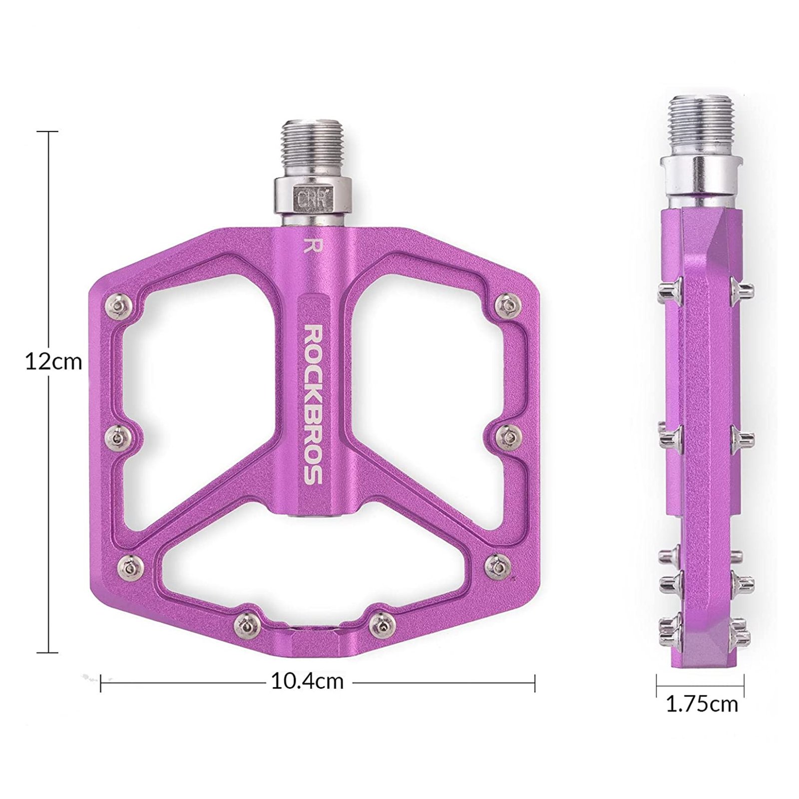 Pedales Para Bicicleta Rockbros Aluminio Antideslizantes