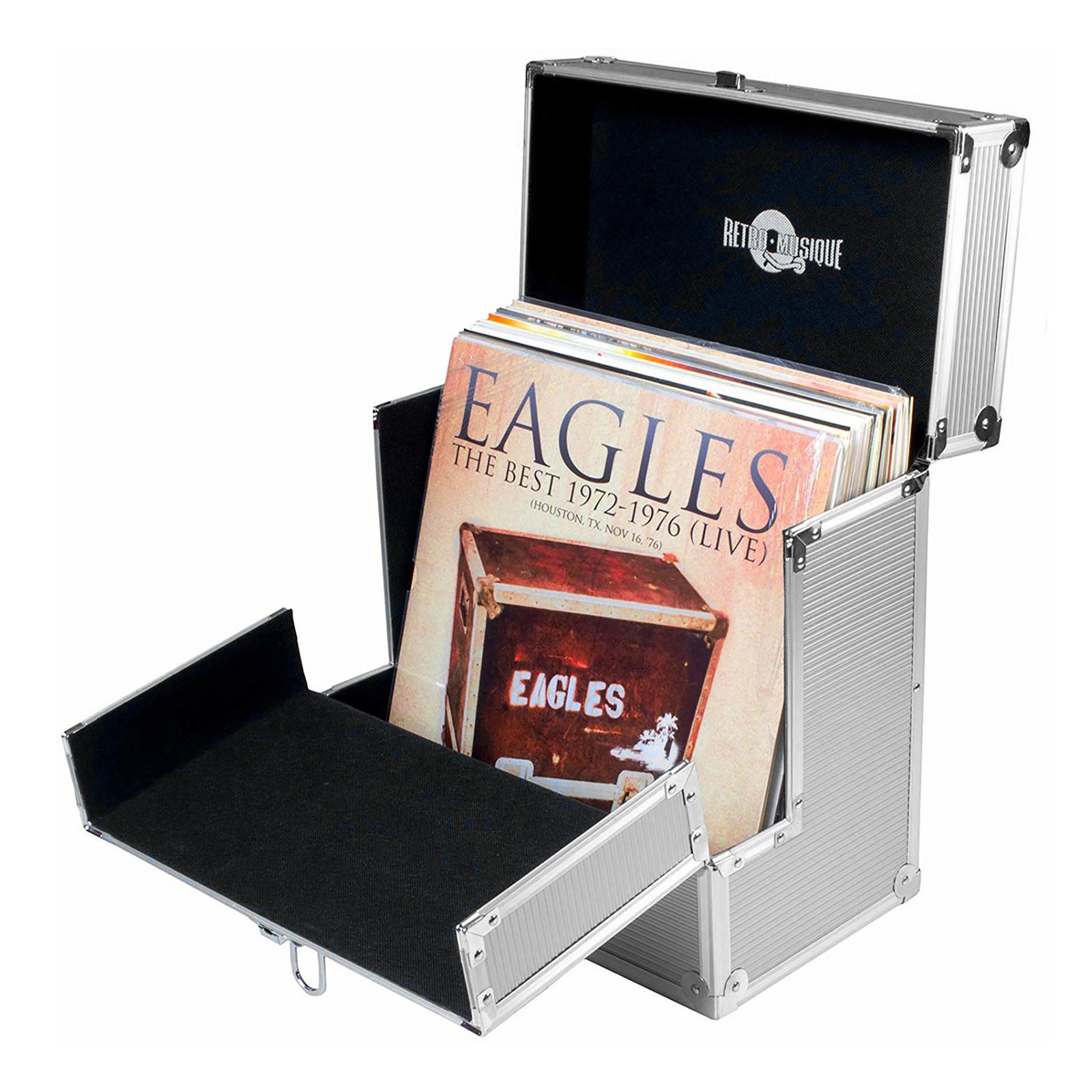 Caja Para 40 Discos De Vinilo 12'' Retro Musique Kxrm03