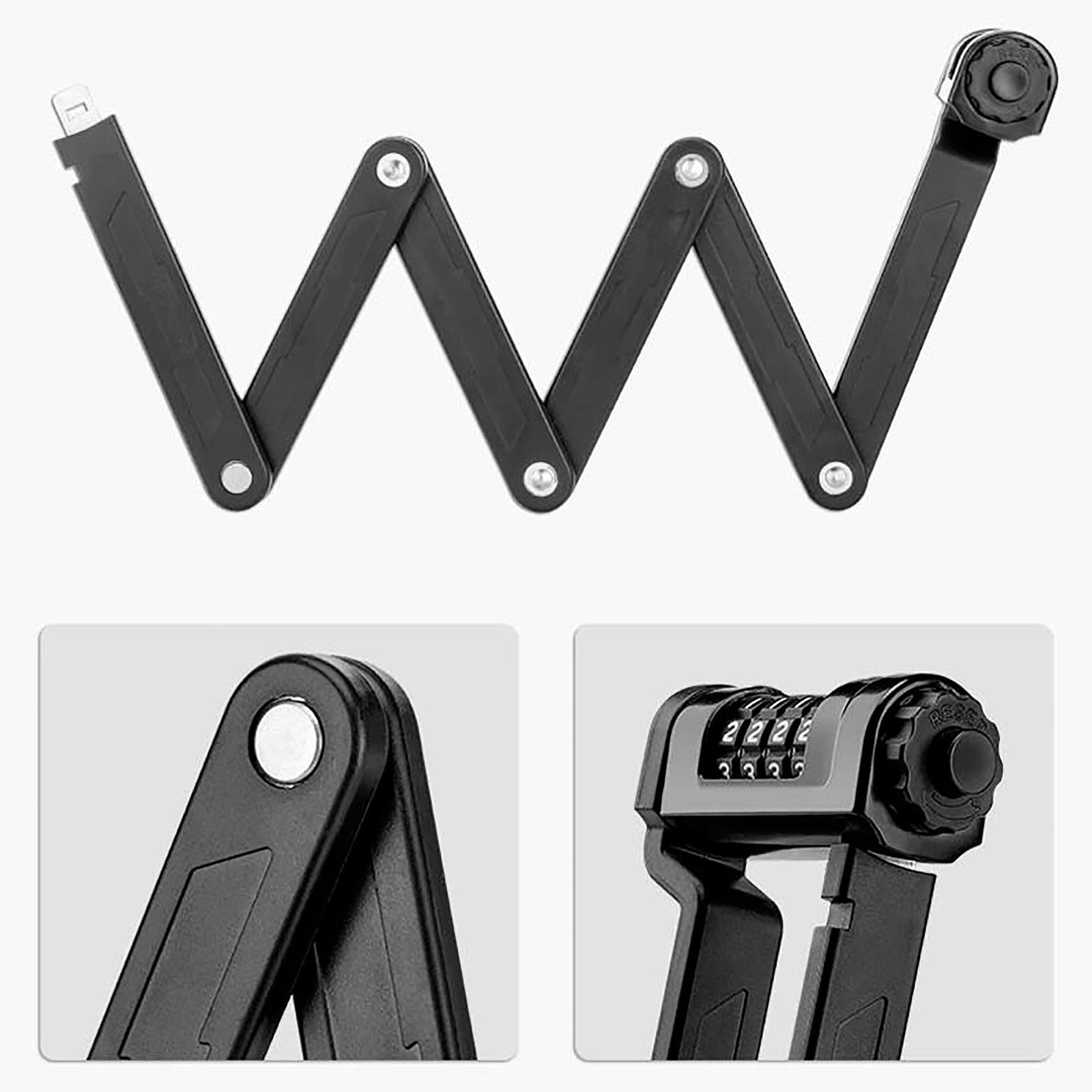 Candado Numérico Plegable Rockbros 4 Dígitos - Imagen 3