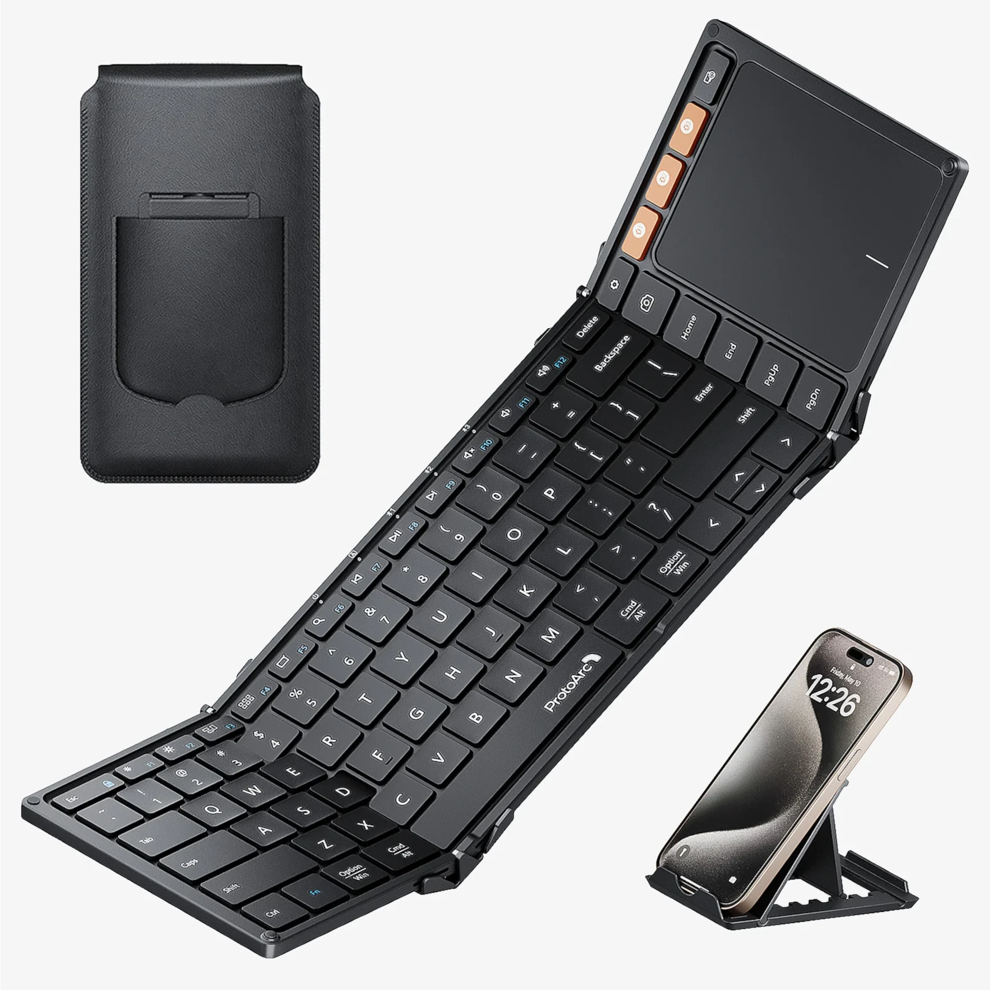 Teclado Plegable Bluetooth Touchpad ProtoArc Xk01-tp - Imagen 4
