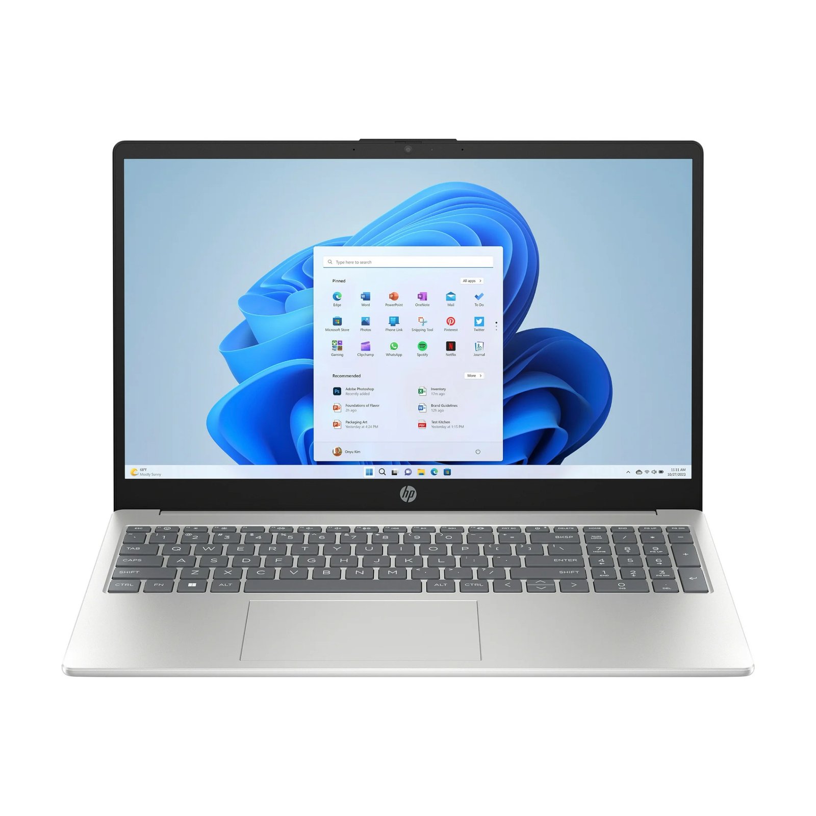 Notebook Hp 15,6'' N200 4gb 128gb Win11 Plata - Imagen 5