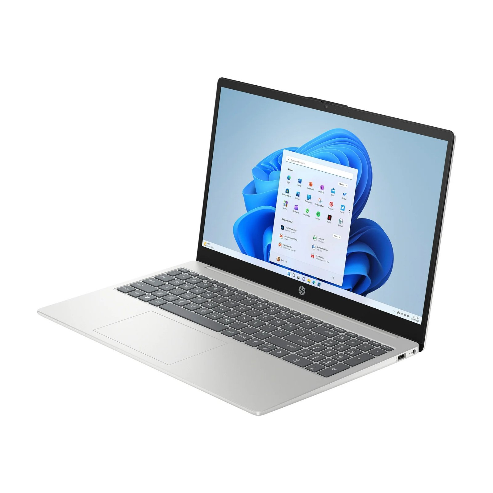 Notebook Hp 15,6'' N200 4gb 128gb Win11 Plata - Imagen 4