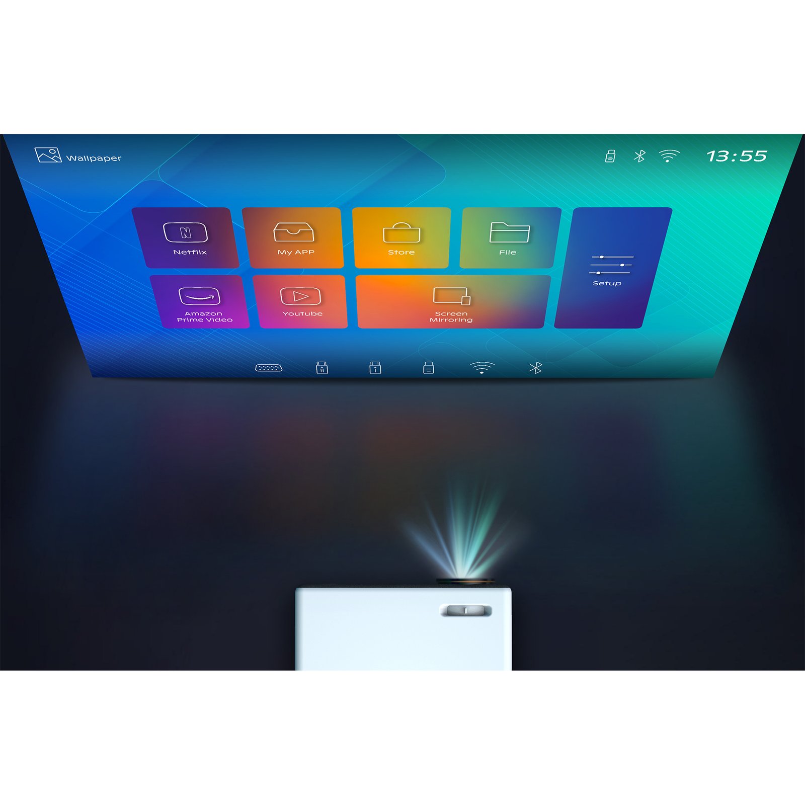 Proyector Vivibright D5000 4k 8000 Lúmenes Wifi Bluetooth - Imagen 3