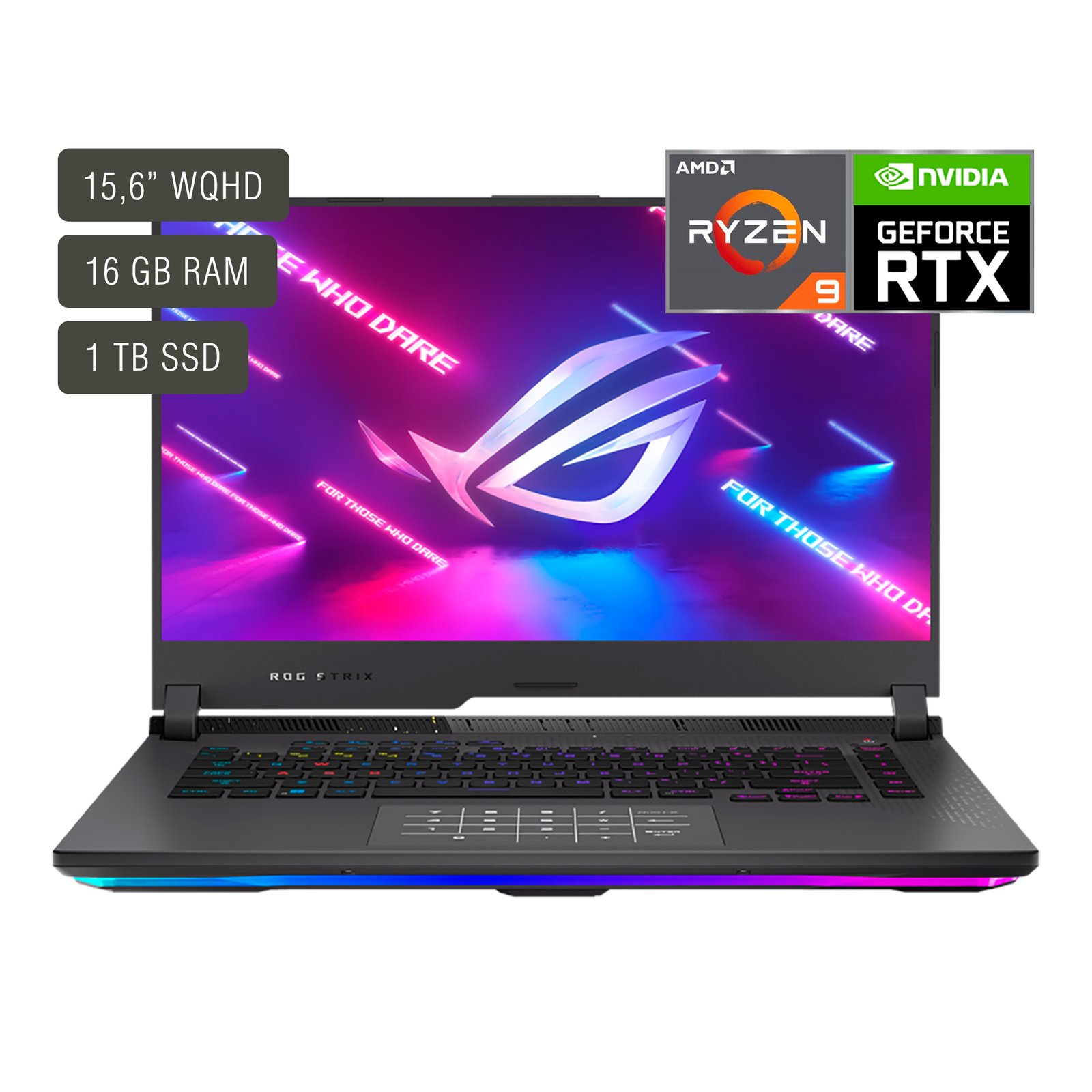 Notebook Gamer Asus Rog Strix 15,6'' Ryzen 7 16gb 1tb Win11 Rtx3060 - Imagen 9