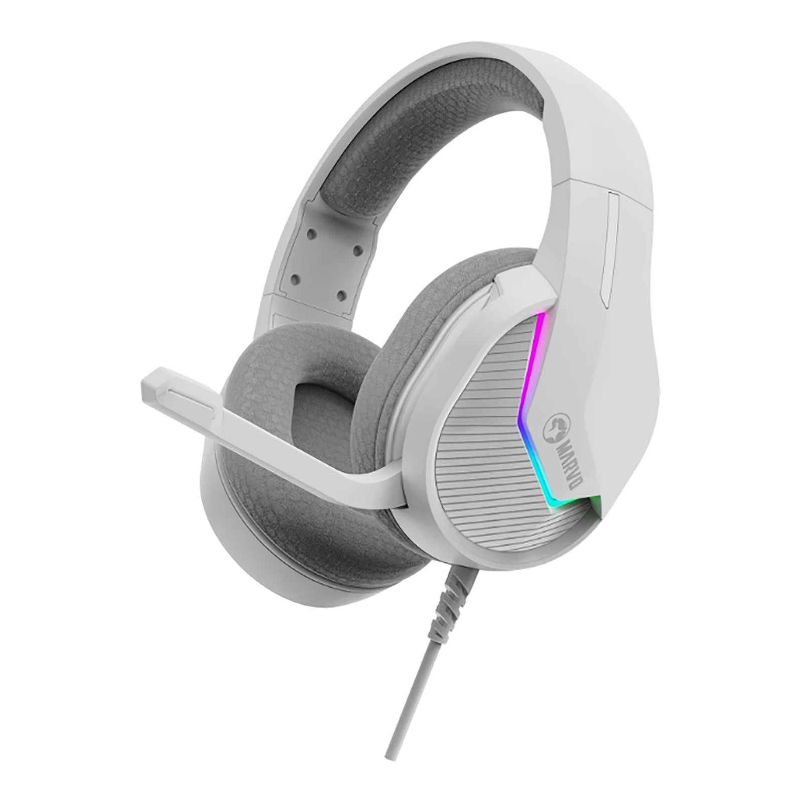 Auriculares Gaming USB Marvo H8618 RGB PC - Imagen 5