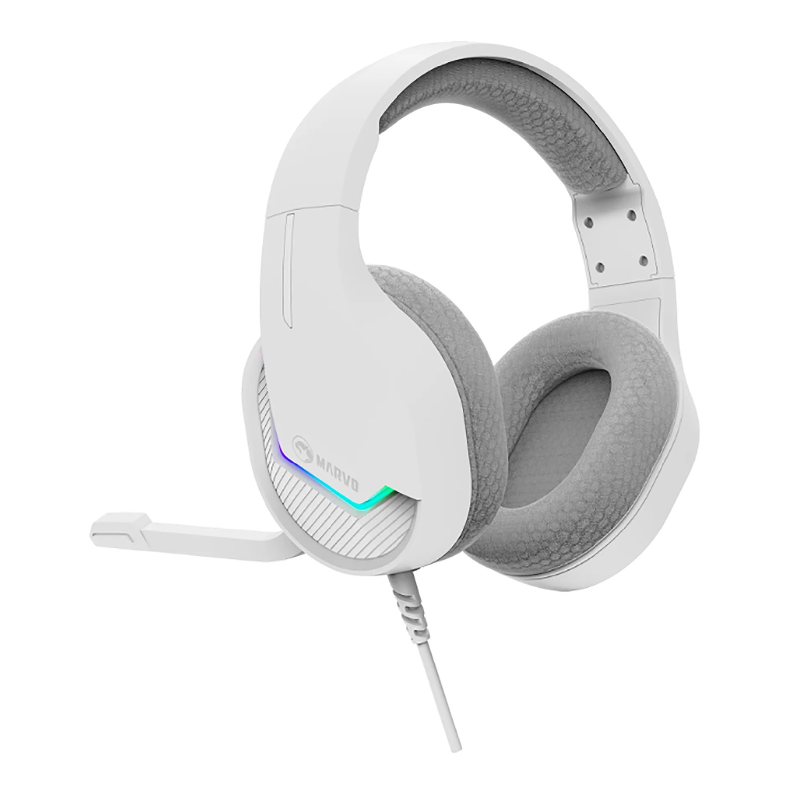 Auriculares Gaming USB Marvo H8618 RGB PC - Imagen 4