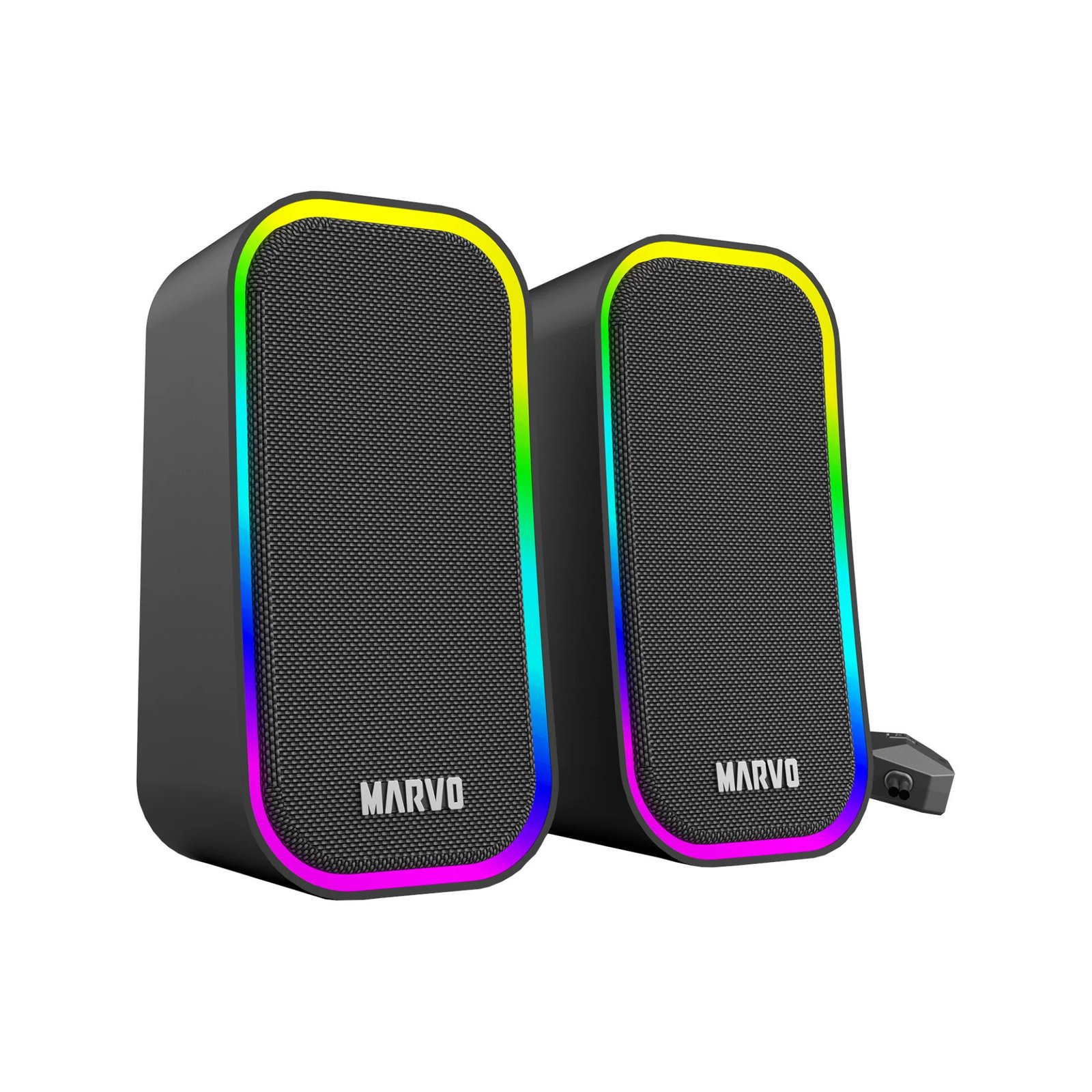 Parlantes Gaming Pc Marvo Sg-285 Con Iluminación Rgb - Imagen 3