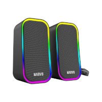 Parlantes Gaming Pc Marvo Sg-285 Con Iluminación Rgb - Imagen 4