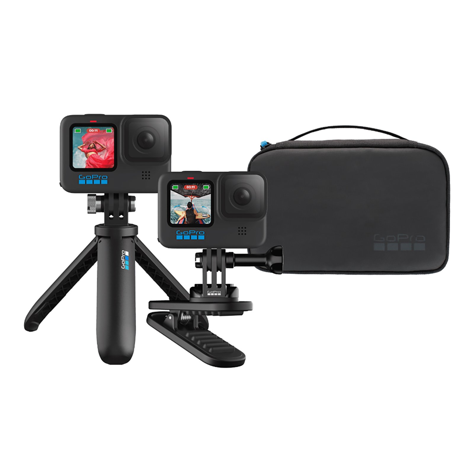 Kit Para Viajes GoPro Akttr-002 Trípode Clip 360º Estuche - Imagen 5