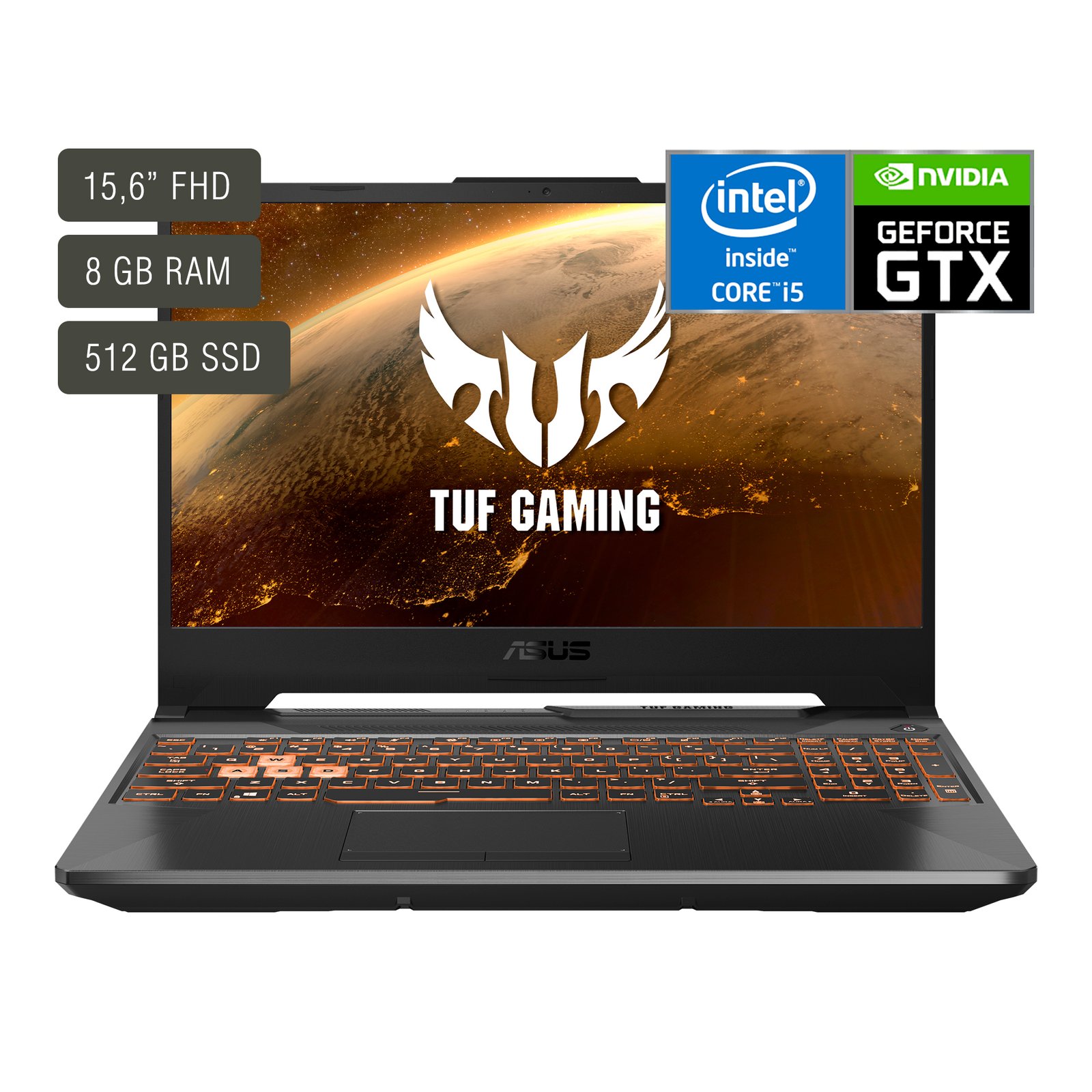 Notebook Gamer Asus 15,6'' Core I5 8gb 512gb Gtx1650 - Imagen 9