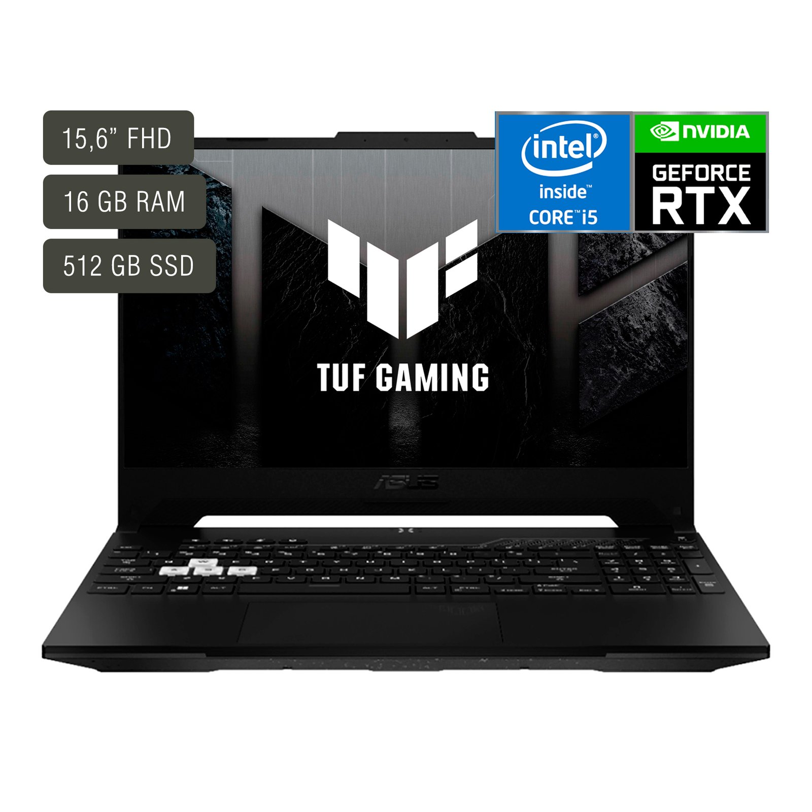 Notebook Gamer Asus 15,6'' Core I5 16gb 512gb Win11 Rtx3050 - Imagen 5