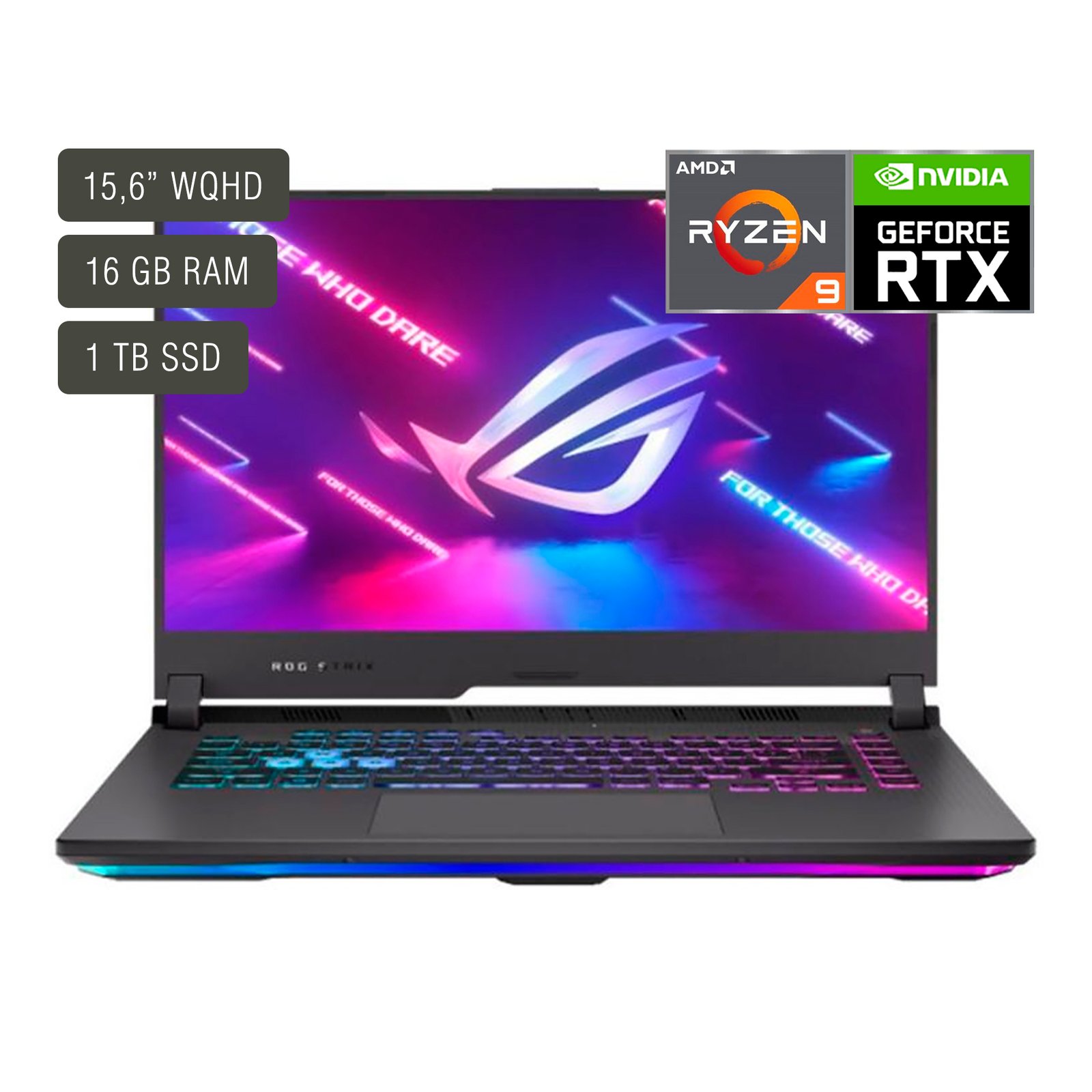Notebook Gamer Asus Rog Strix 15,6'' Ryzen 9 16gb 1tb Win11 Rtx3060 - Imagen 7