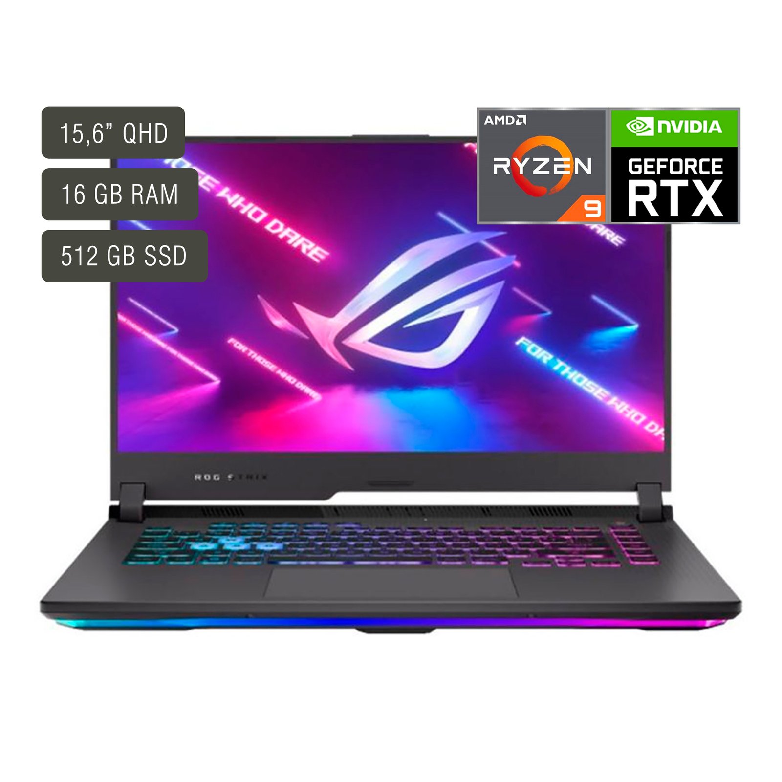 Notebook Gamer Asus Rog Strix 15,6'' Ryzen 9 16gb 512gb Win11 Rtx3060 - Imagen 7