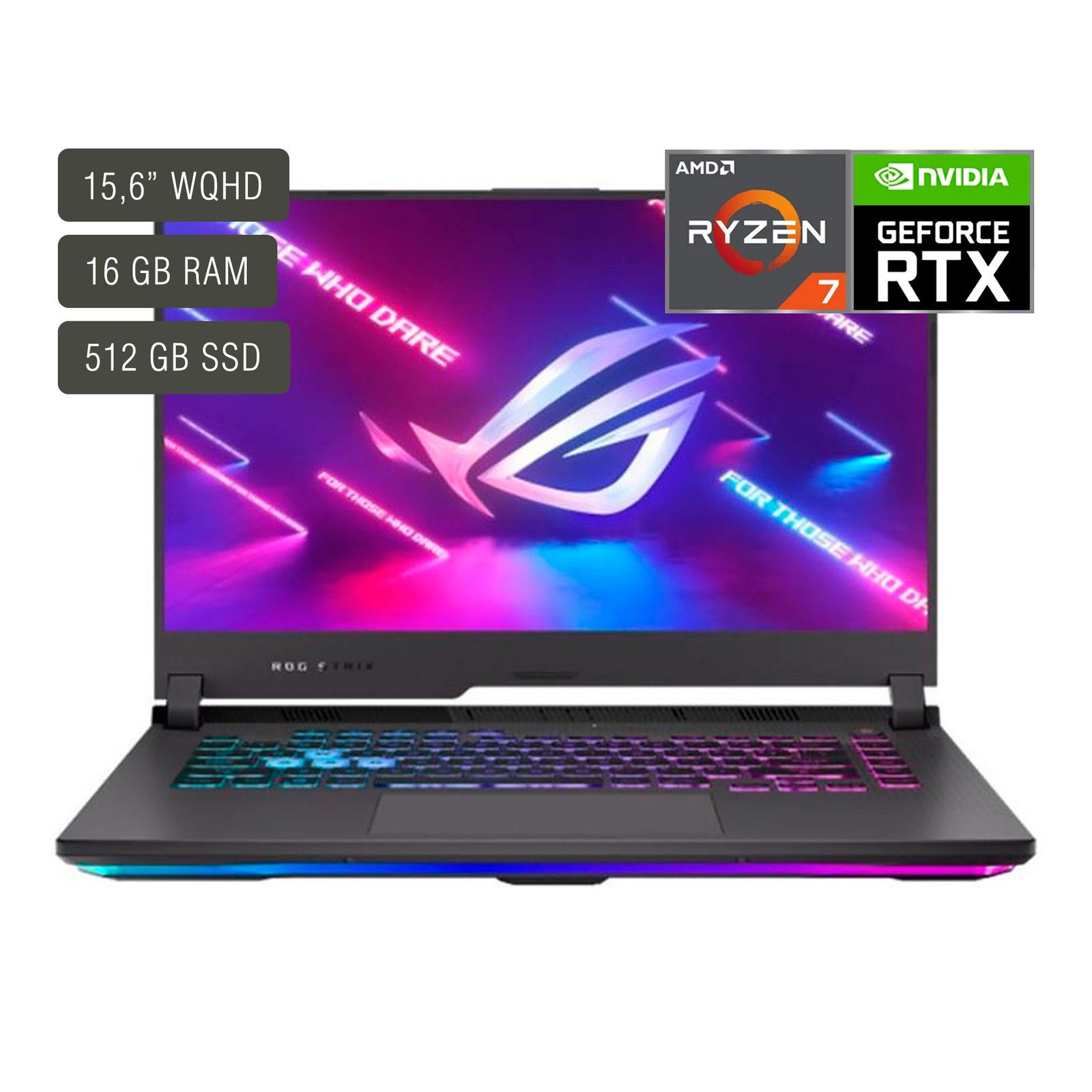 Notebook Gamer Asus Rog Strix 15,6" Ryzen 7 16gb 512gb Win11 Rtx3060 - Imagen 7