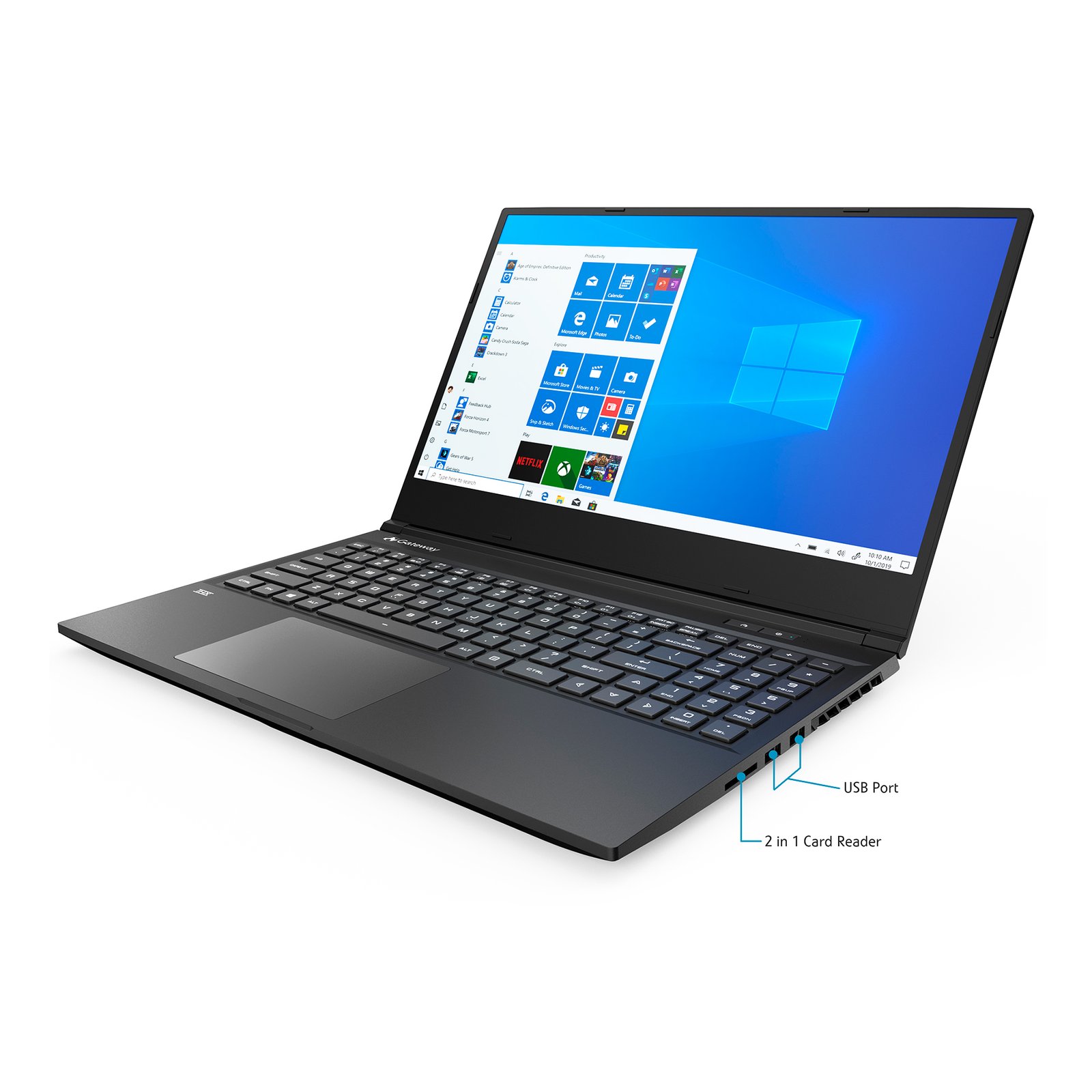Notebook Gamer Gateway 15,6 Ryzen 5 8gb 256gb Gtx1650